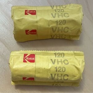 Lot of 2 (two). Vintage, antique KODAK VHC 120 film. Expired. Sealed. RARE